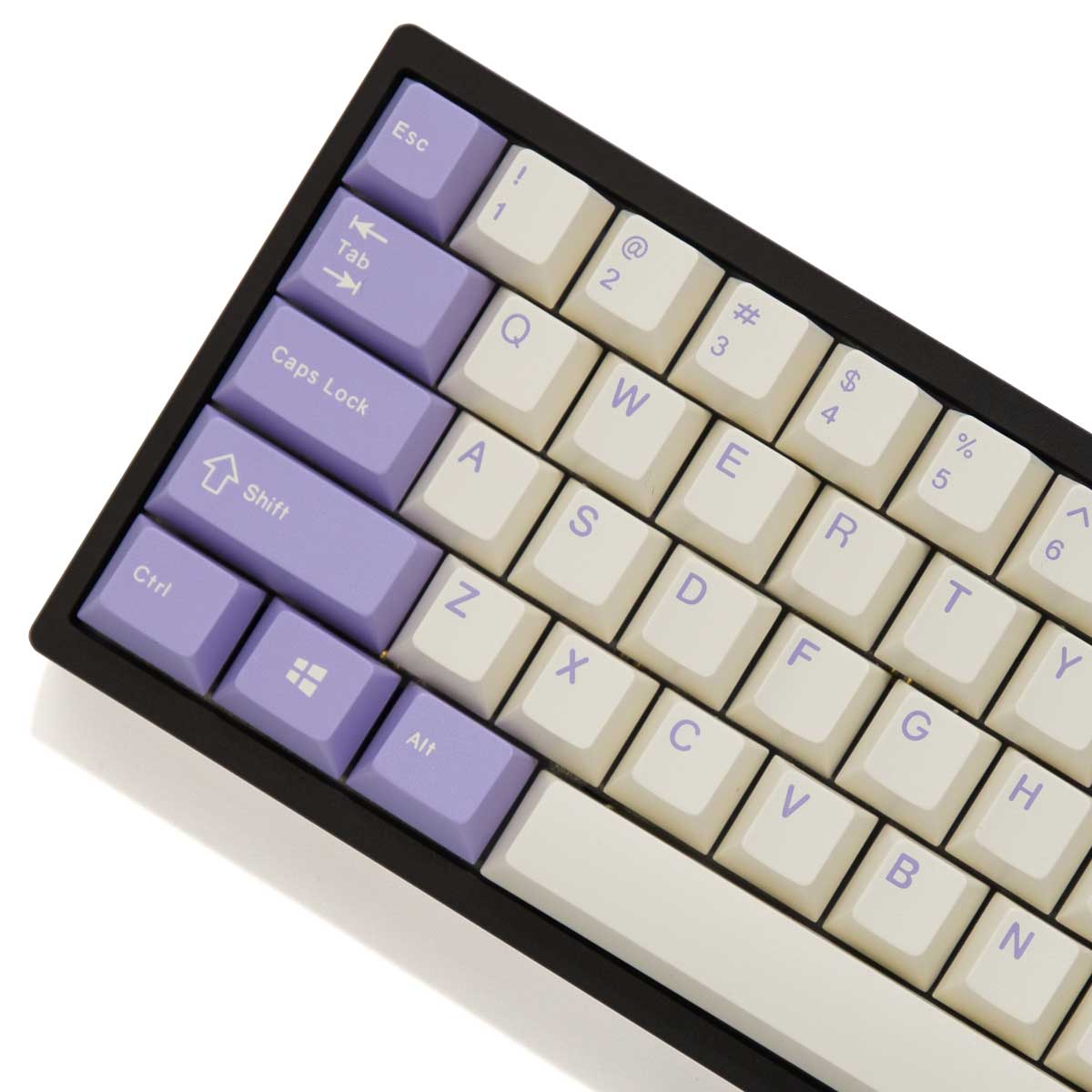 EnjoyPBT Milky Purple Keycap Set Doubleshot ABS