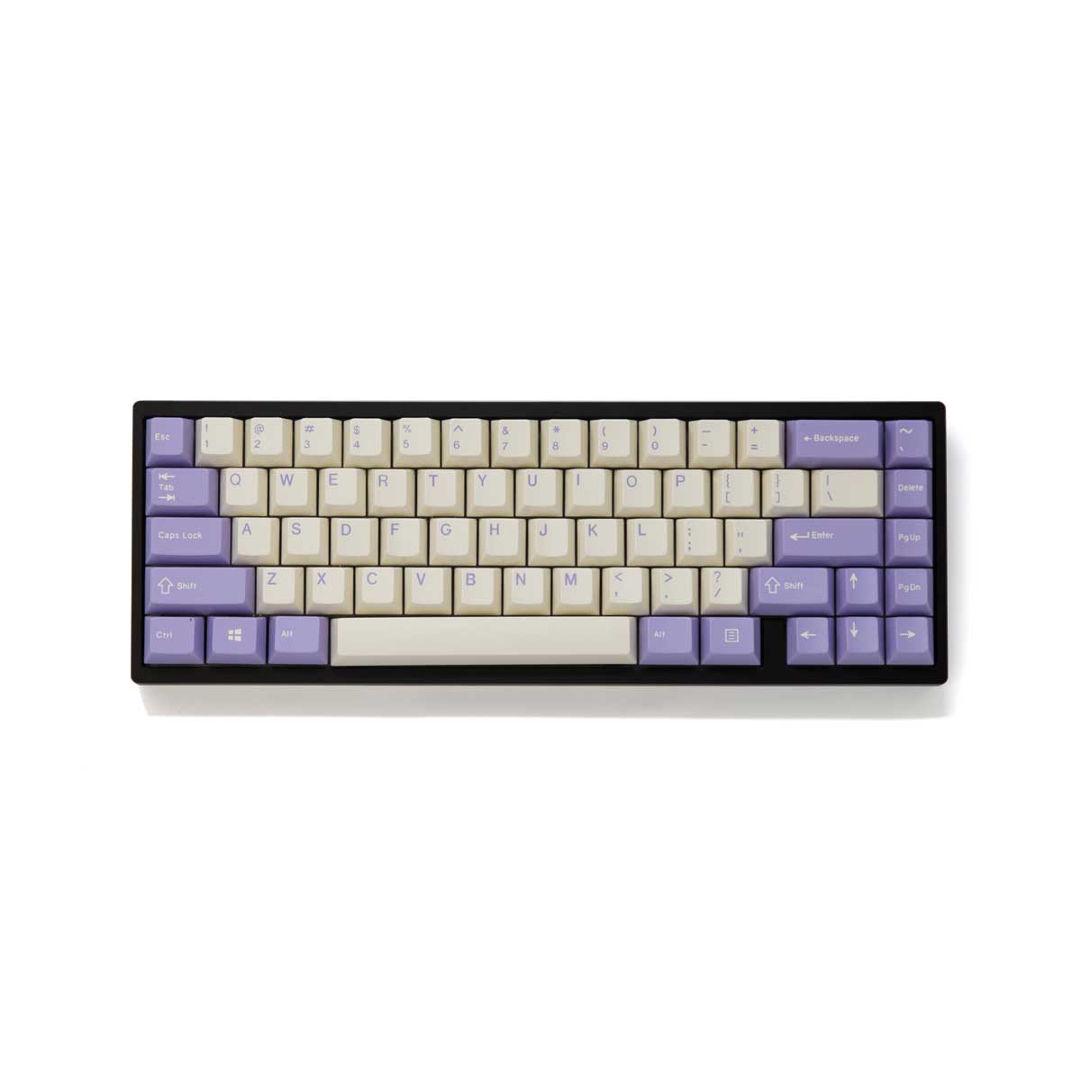 EnjoyPBT Milky Purple Keycap Set Doubleshot ABS