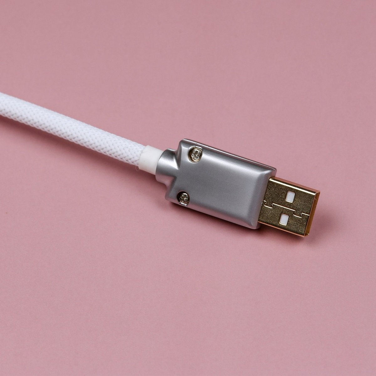 KBDfans White Custom Handmade USB-C Cable