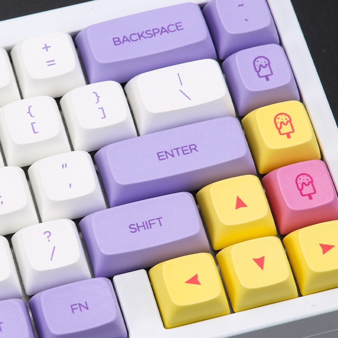 NP PBT Ice Cream Keycap Set Dye-Sub PBT