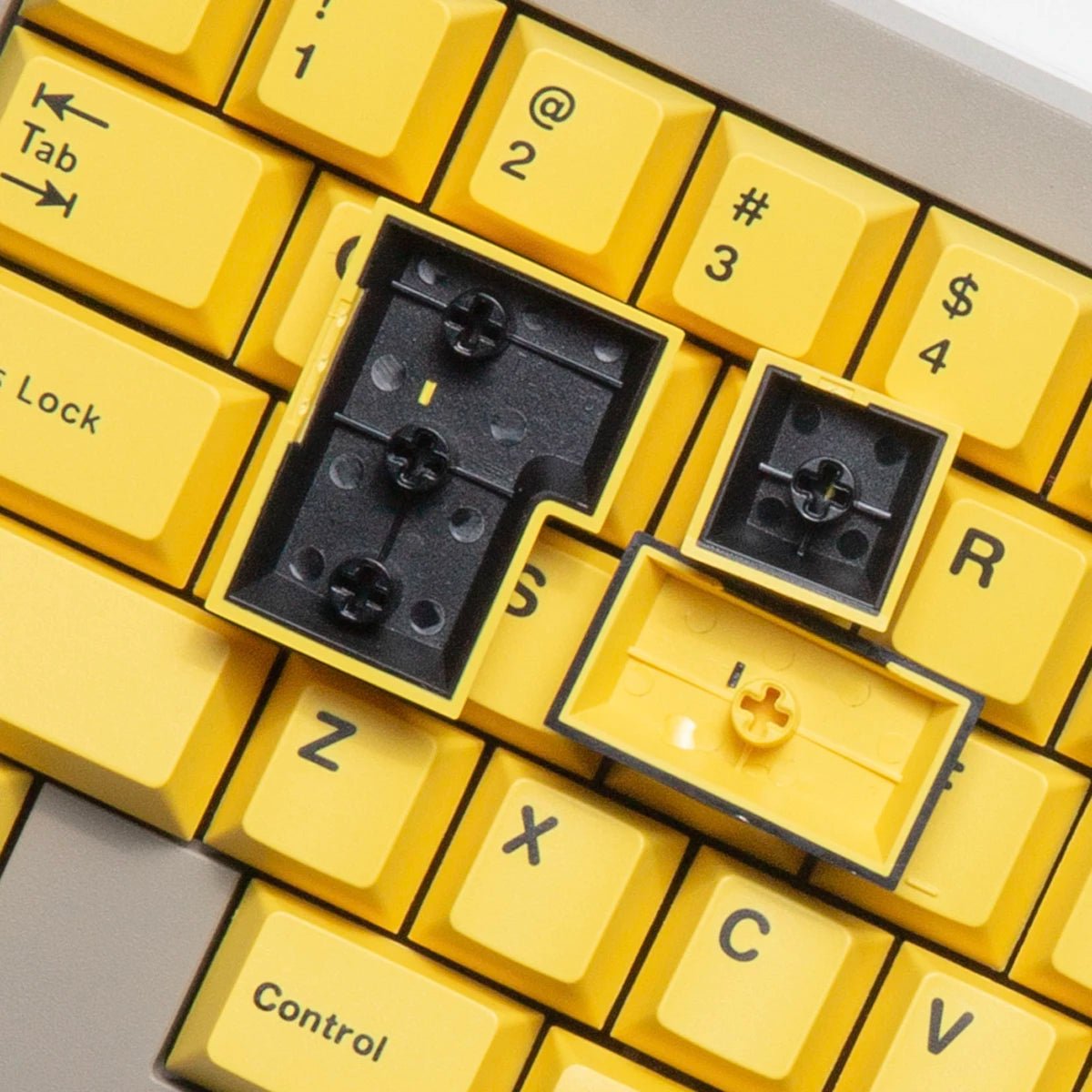 Wuque WS Basic Yellow Keycap Set Doubleshot PBT