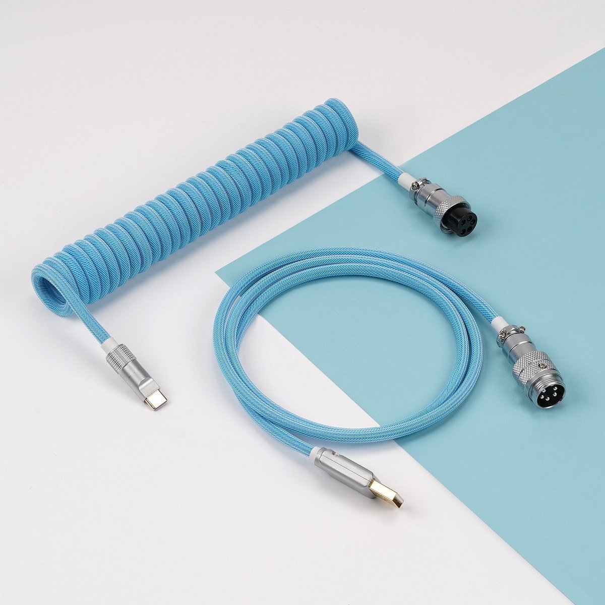 KBDfans Blue Custom Handmade USB-C Cable