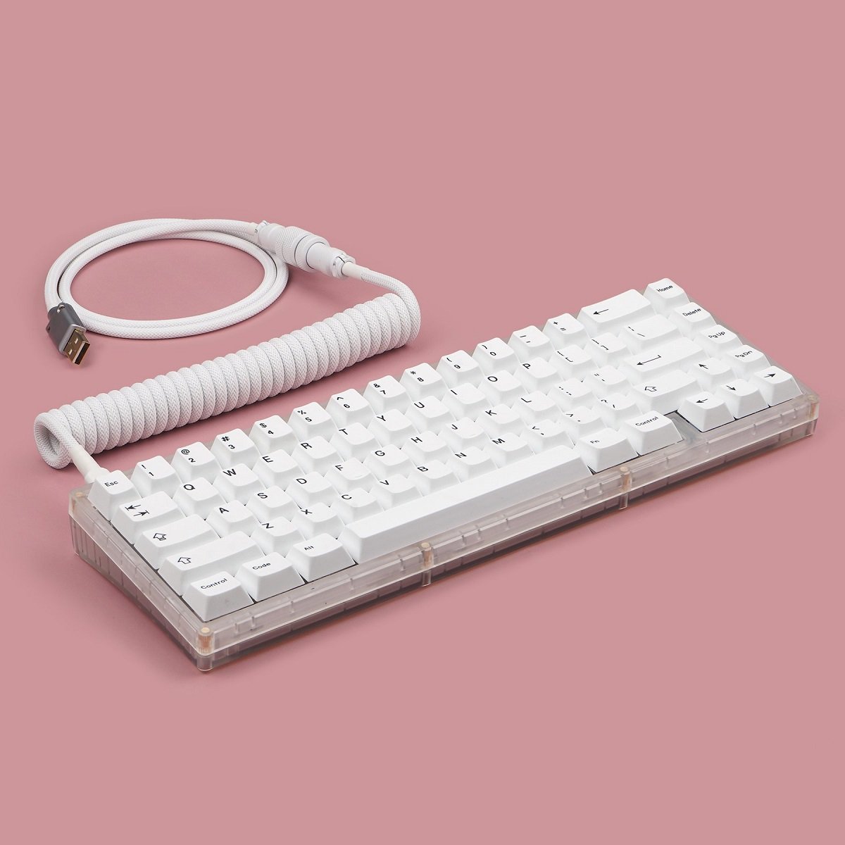 KBDfans White Custom Handmade USB-C Cable