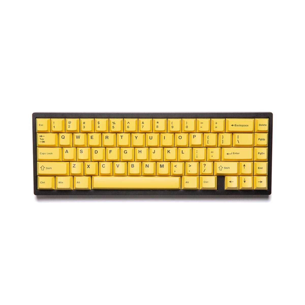 Wuque WS Basic Yellow Keycap Set Doubleshot PBT