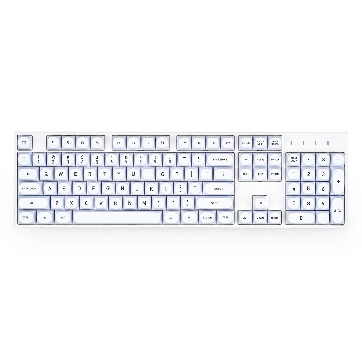 MA White Keycap Set Dye-Sub PBT