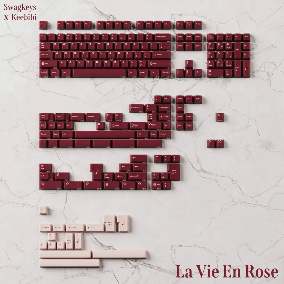 SW La Vie en Rose R2 Keycaps