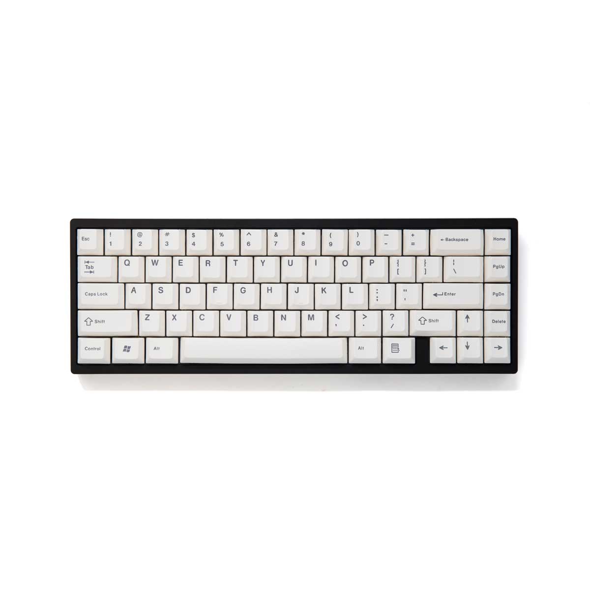 EnjoyPBT Grey on White Keycap Set Dye-Sub PBT