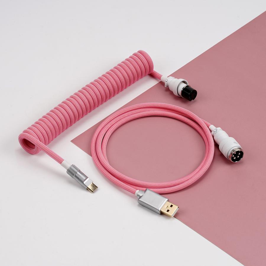 KBDfans Pink Custom Handmade USB-C Cable