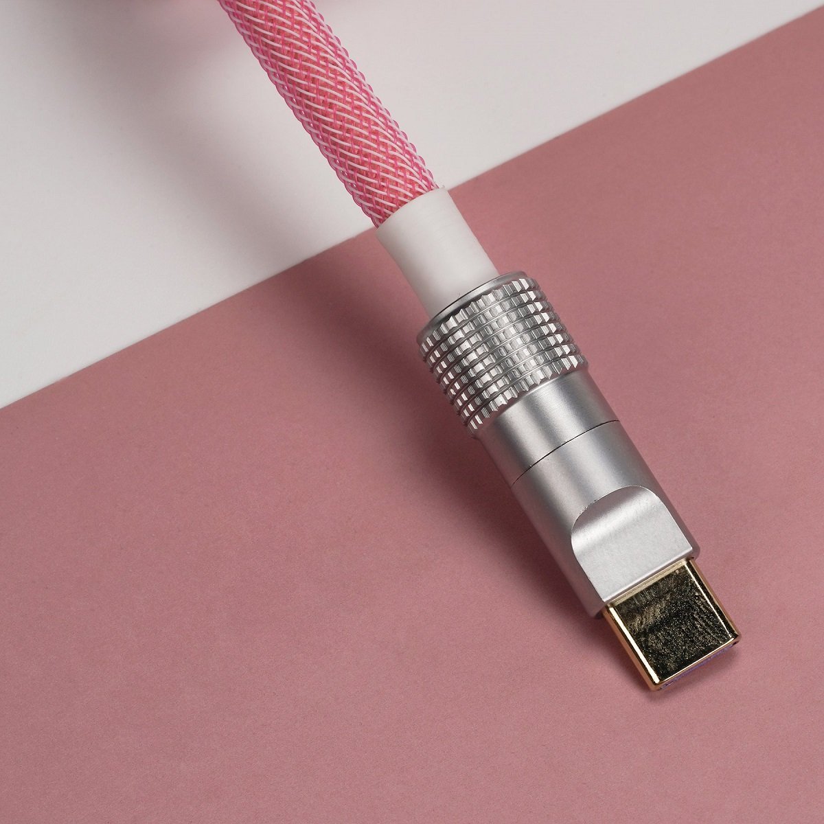 KBDfans Pink Custom Handmade USB-C Cable