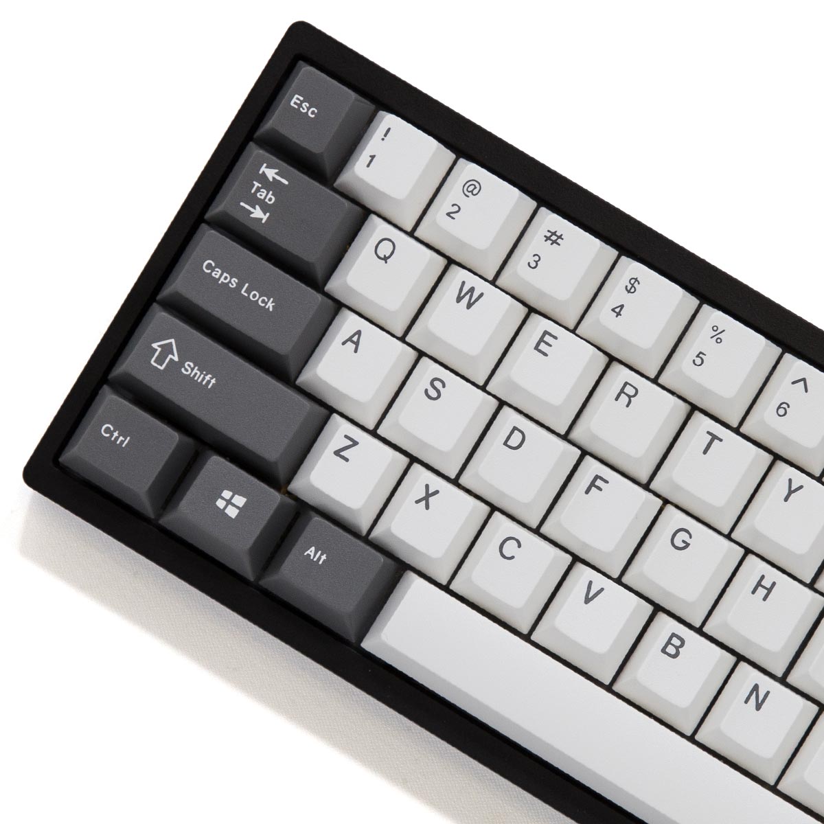 EnjoyPBT Charcoal Keycap Set Doubleshot ABS