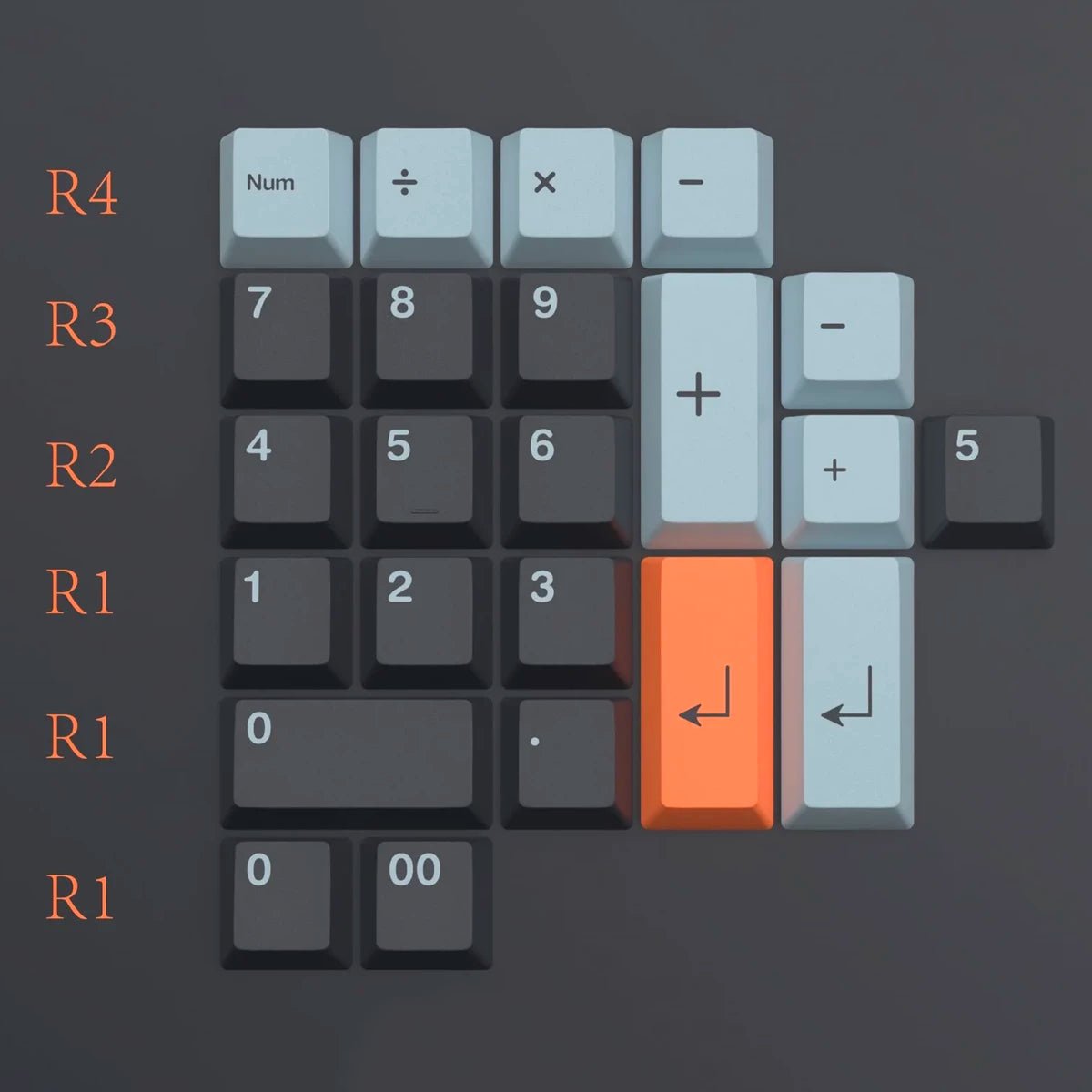 EPBT Flaming Ice Keycap Set Dye-Sub PBT