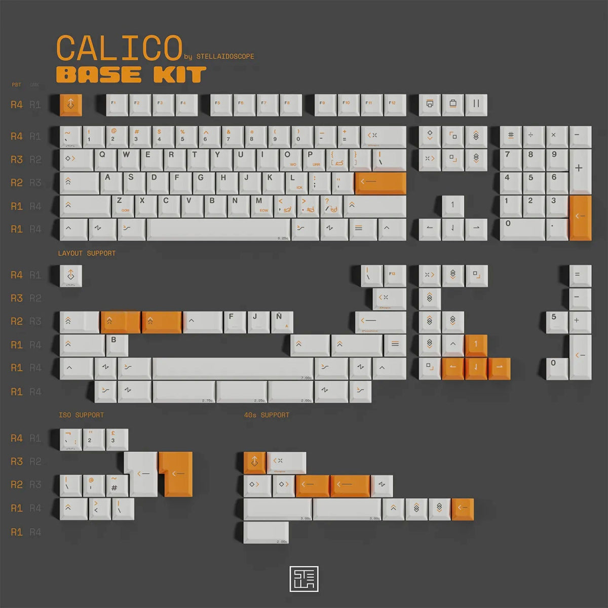 MW Calico Keycap Set Dye-Sub PBT