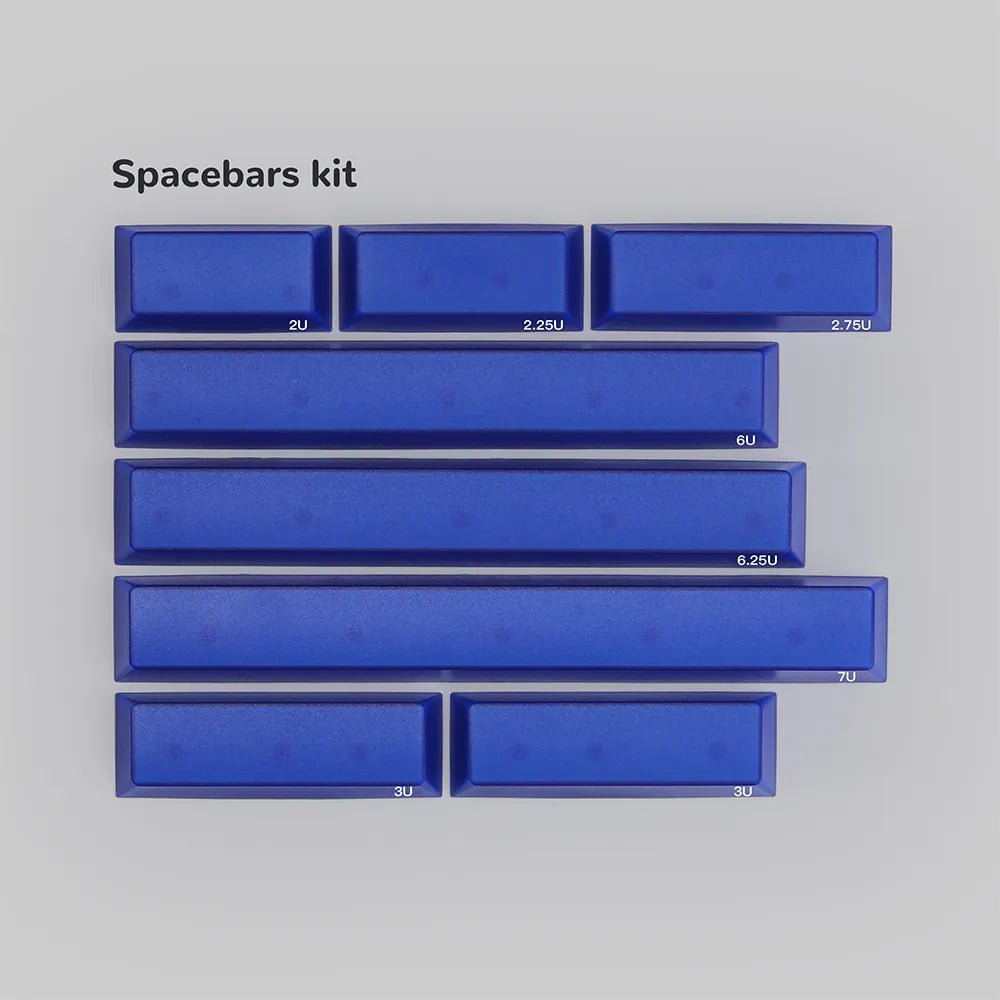 PBTfans Klein Blue R2 Keycap Set Doubleshot ABS