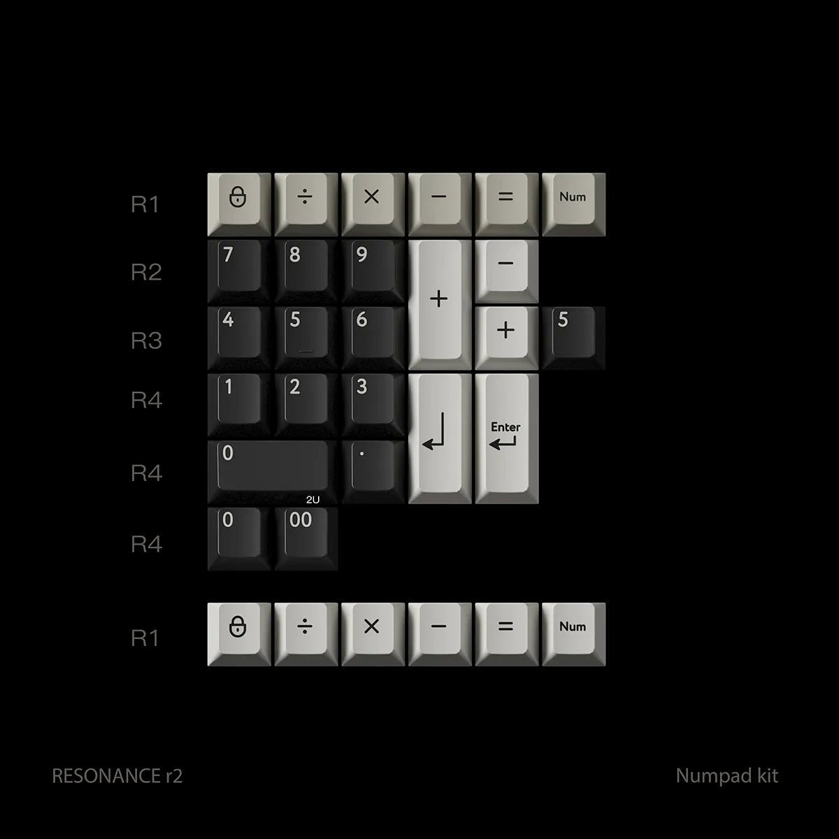 PBTfans Resonance R2 Keycap Set