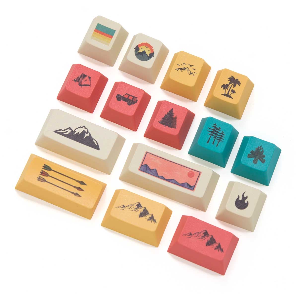 Retro 80s Keycap Set Dye-Sub PBT