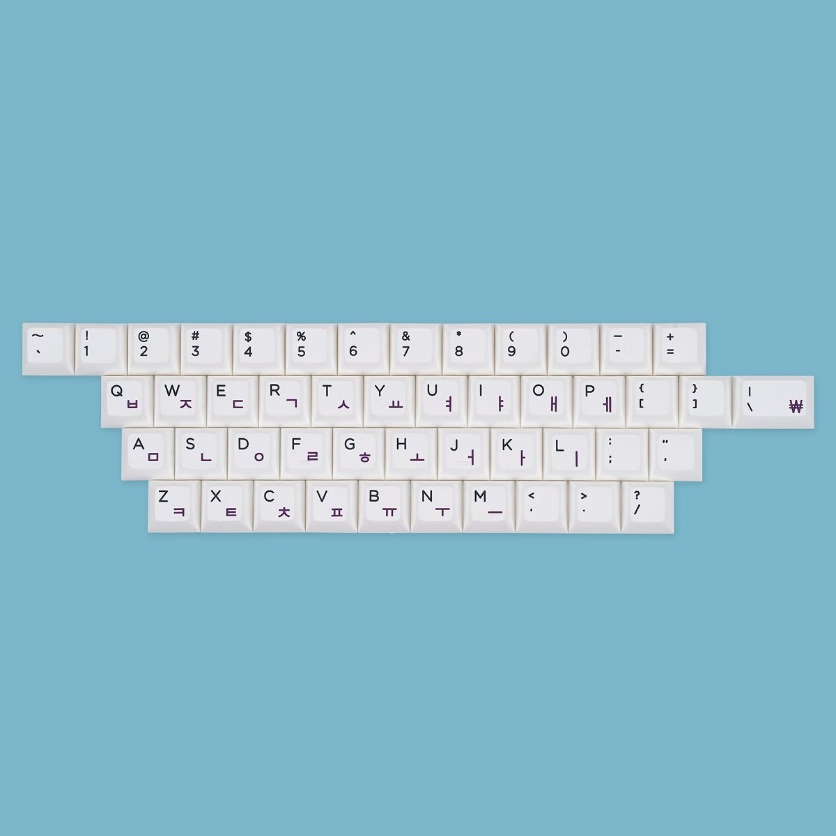 KAT BOW 226 White Keycap Set Dye-Sub PBT