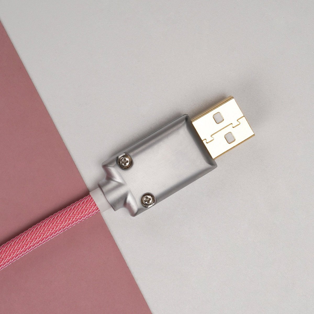 KBDfans Pink Custom Handmade USB-C Cable