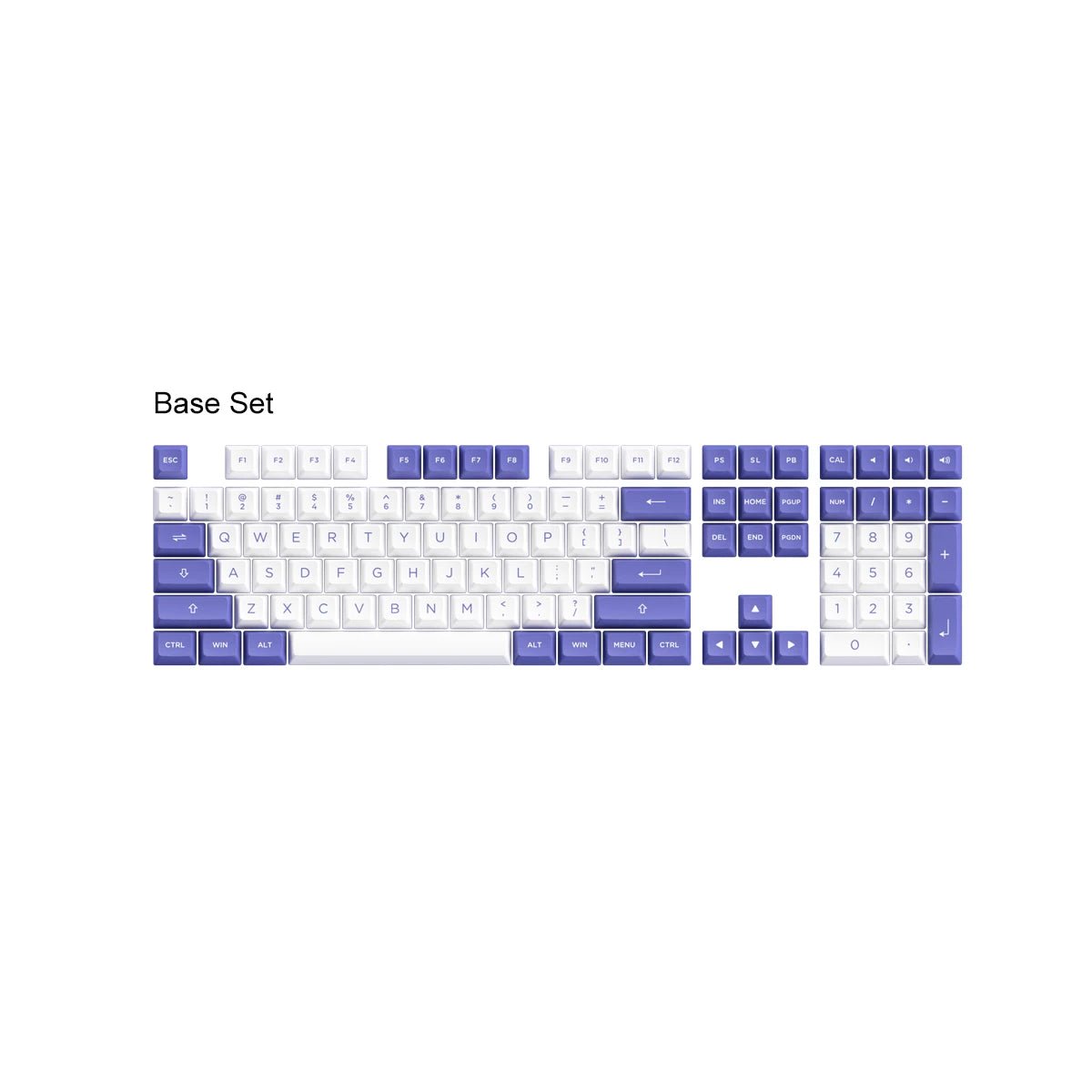 Akko Periwinkle Very Peri Keycap Set Doubleshot PBT