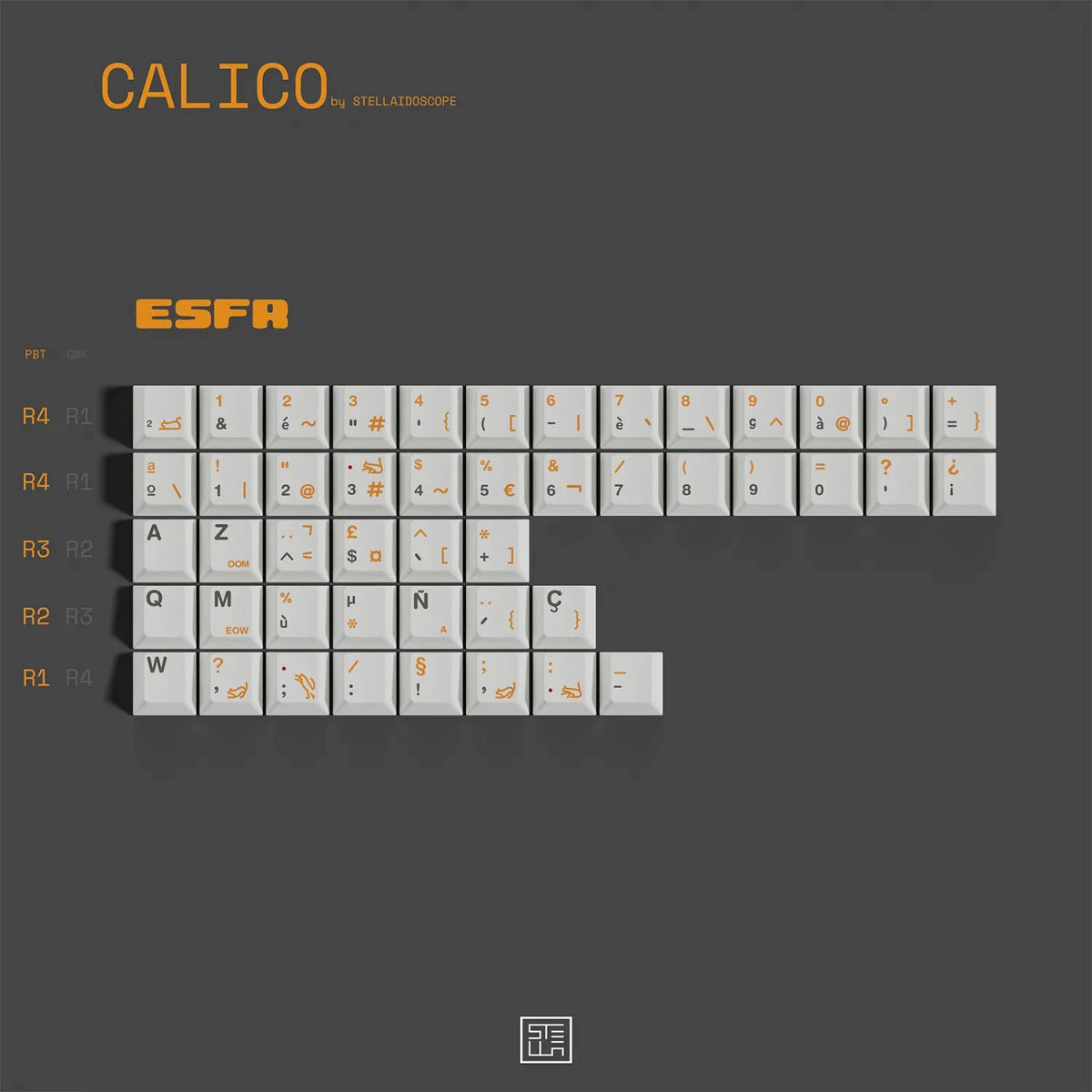 MW Calico Keycap Set Dye-Sub PBT