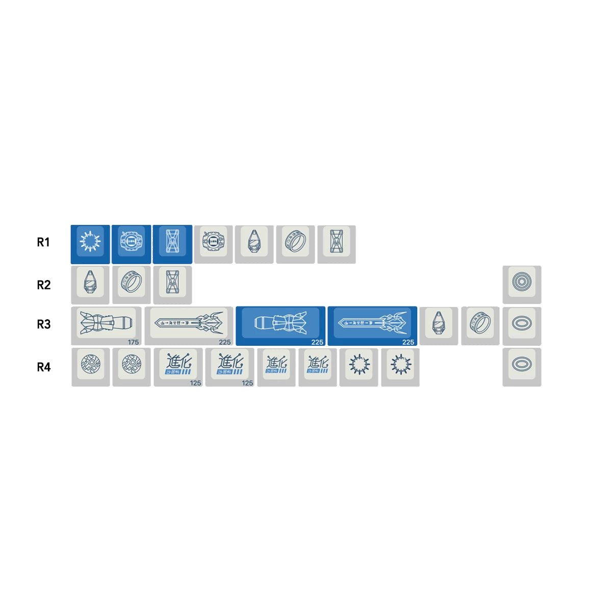 EnjoyPBT Divine Plan Keycap Set Dye-Sub PBT