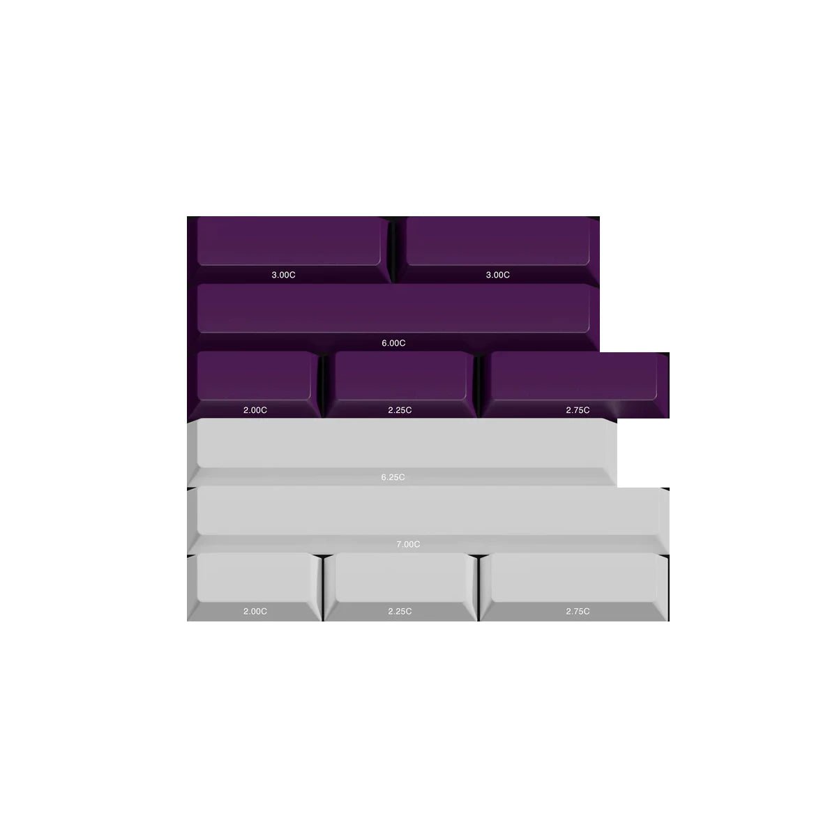 PBTfans Purpurite Keycap Set Doubleshot/Tripleshot ABS