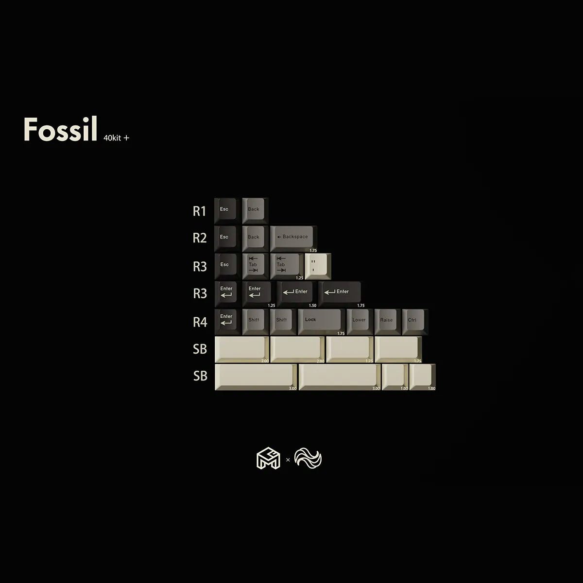 GOM Fossil Keycap Set