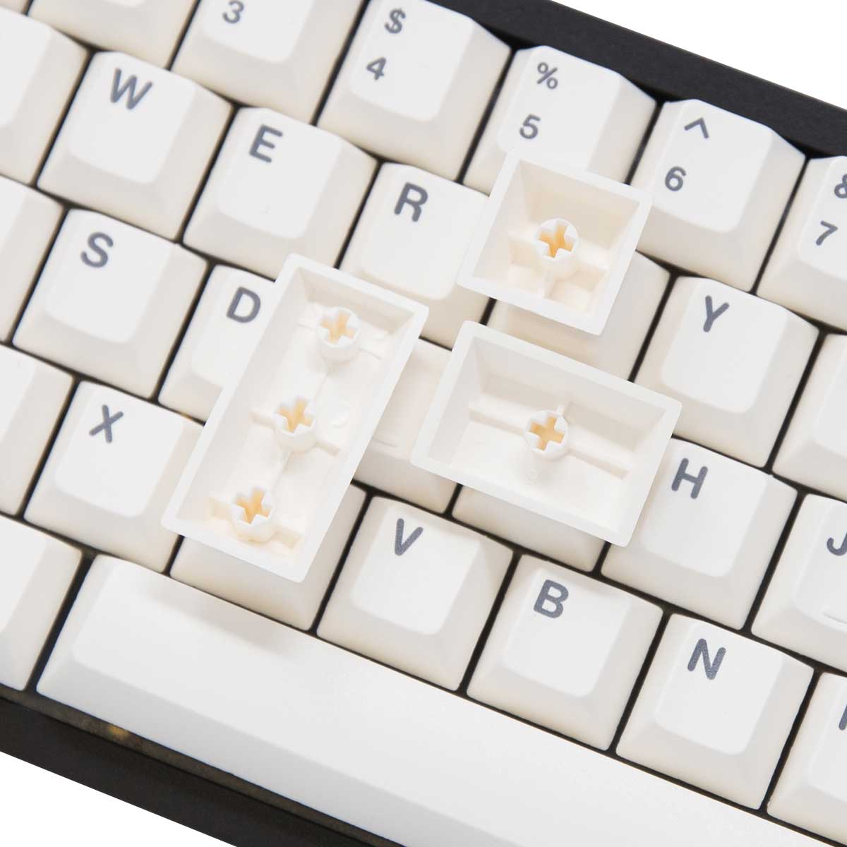 EnjoyPBT Grey on White Keycap Set Dye-Sub PBT