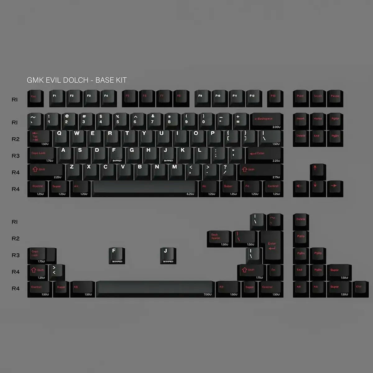 GMK Evil Dolch The Split CYL Keycaps