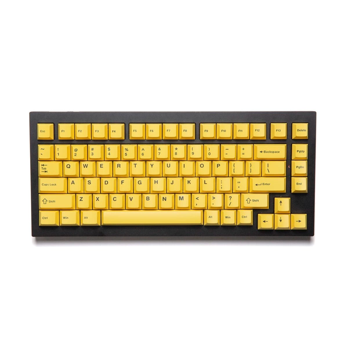 Wuque WS Basic Yellow Keycap Set Doubleshot PBT