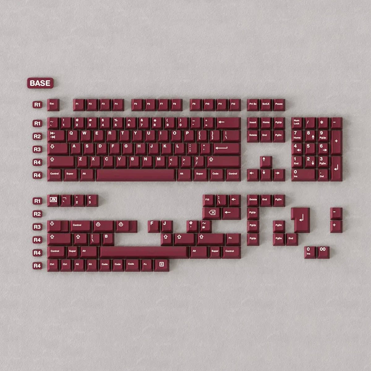 JTK Ride Keycap Set