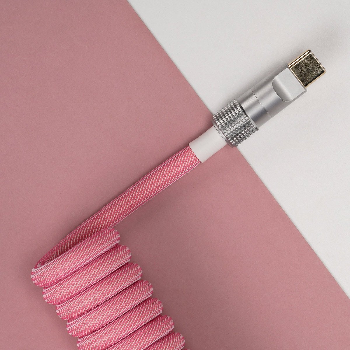 KBDfans Pink Custom Handmade USB-C Cable