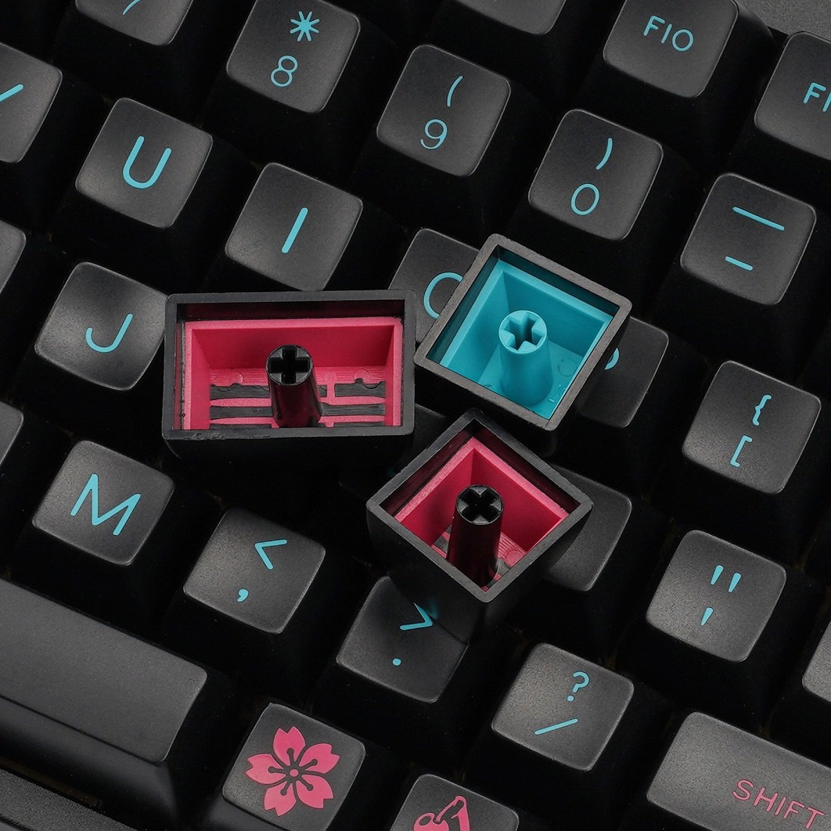 Maxkey SA Miami Nights Keycap Set Doubleshot ABS