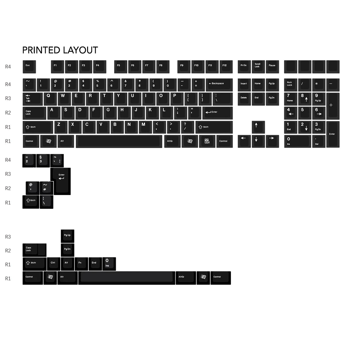 Lelelab Crystal SuperX Keycap Set UV ABS