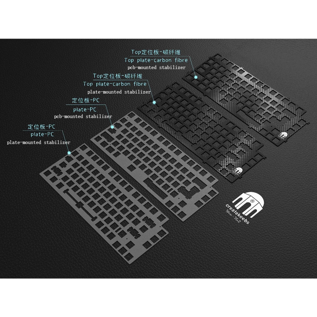 Createkeebs Thera75 V2 Plates