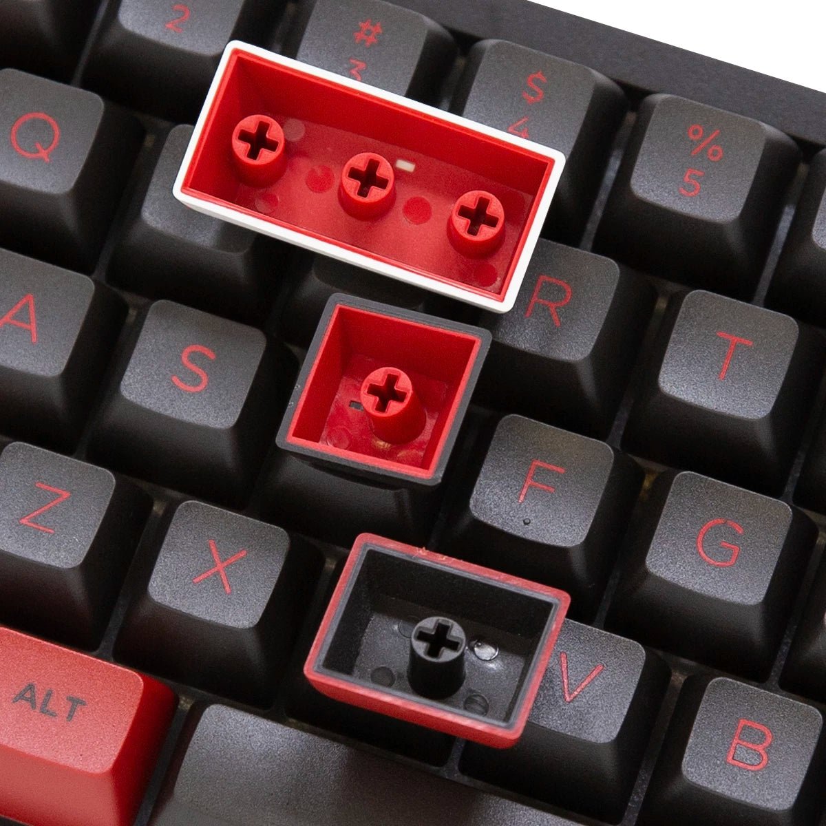 Akko Bred Keycap Set Doubleshot PBT