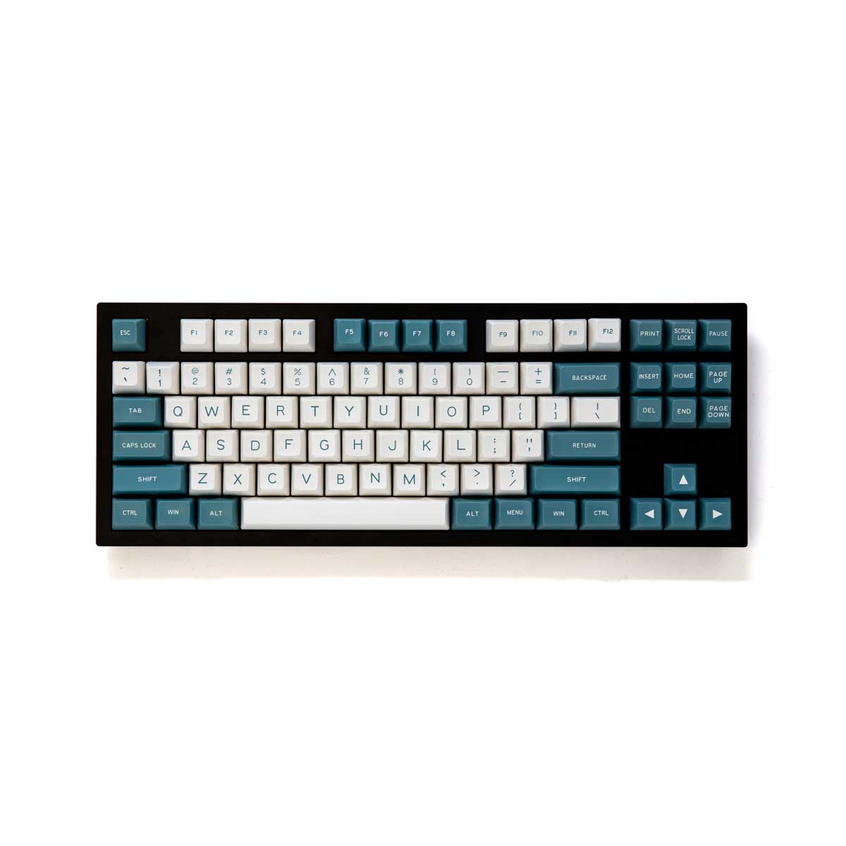 Maxkey SA Green and White Keycap Set Doubleshot ABS