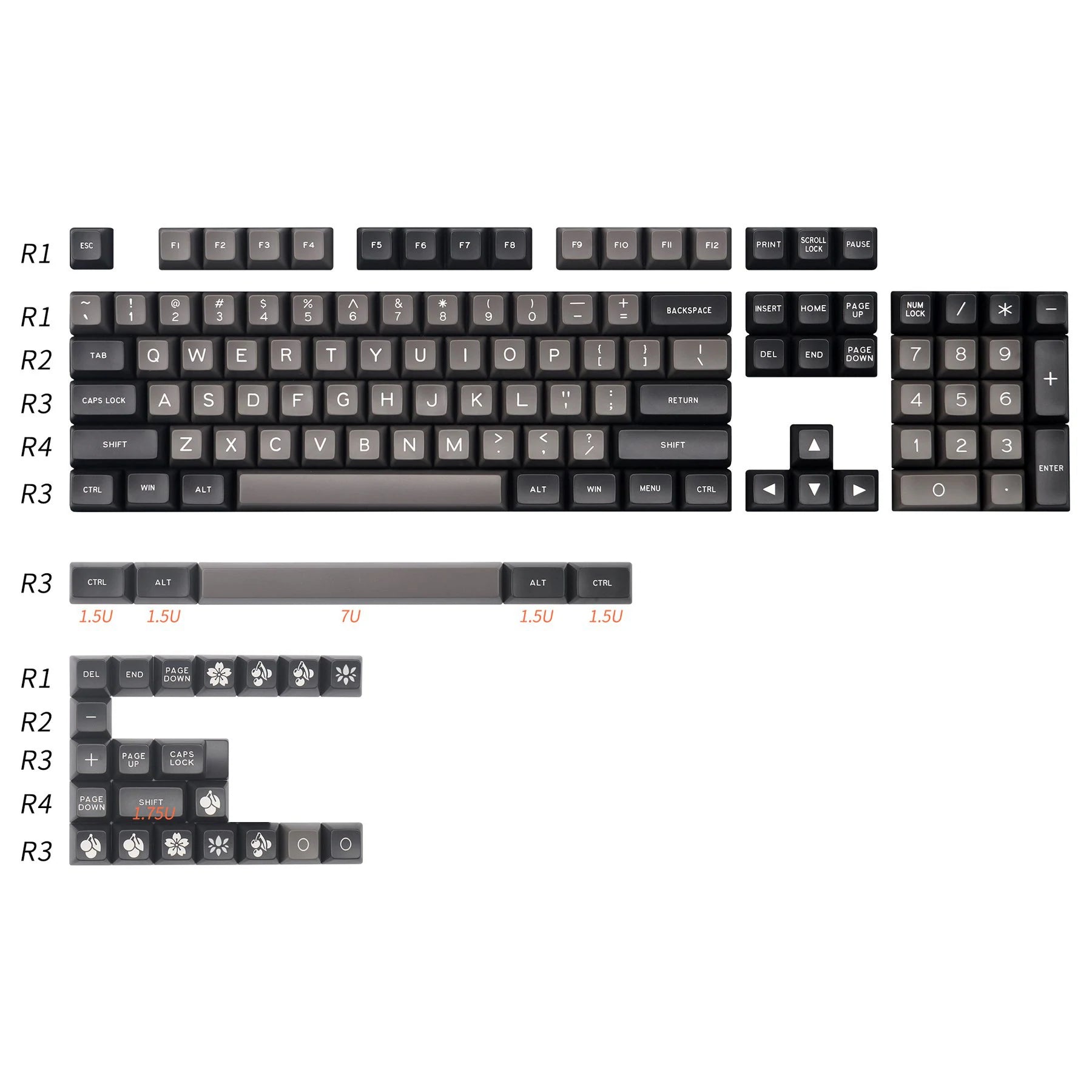 Maxkey SA Dolch Keycap Set Doubleshot ABS