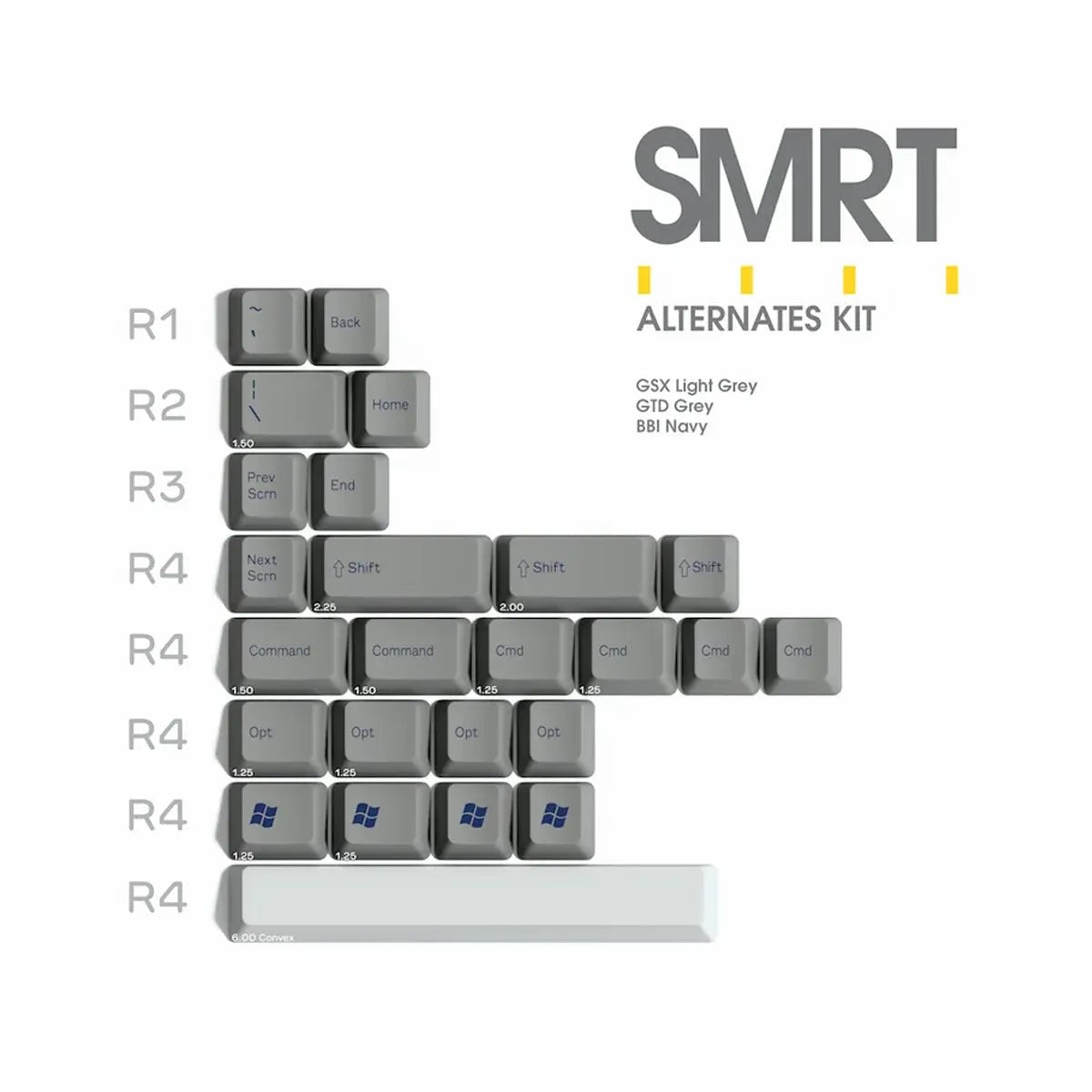 SP DCS SMRT Keycaps