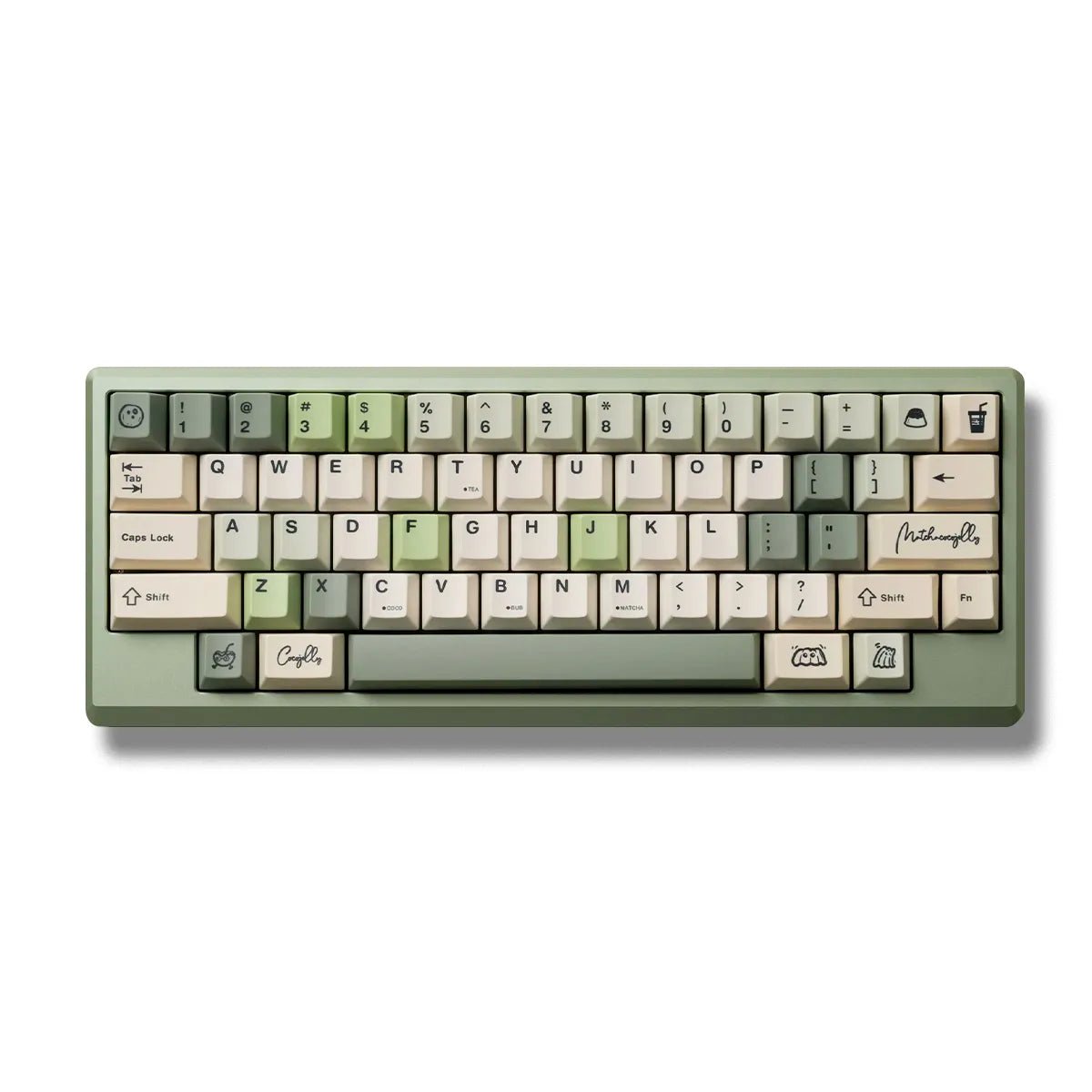 TUT Bubble Tea Matcha Keycaps