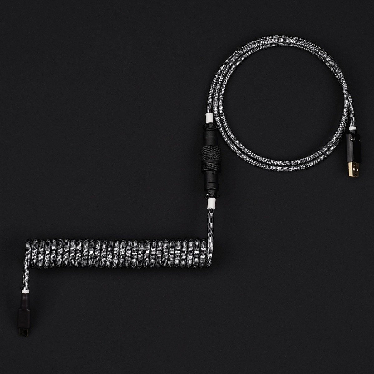 KBDfans Black Grey Handmade USB-C Cable