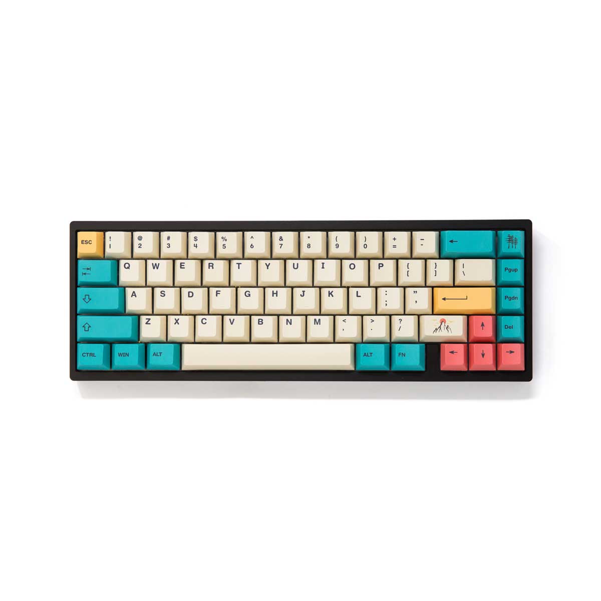 Retro 80s Keycap Set Dye-Sub PBT