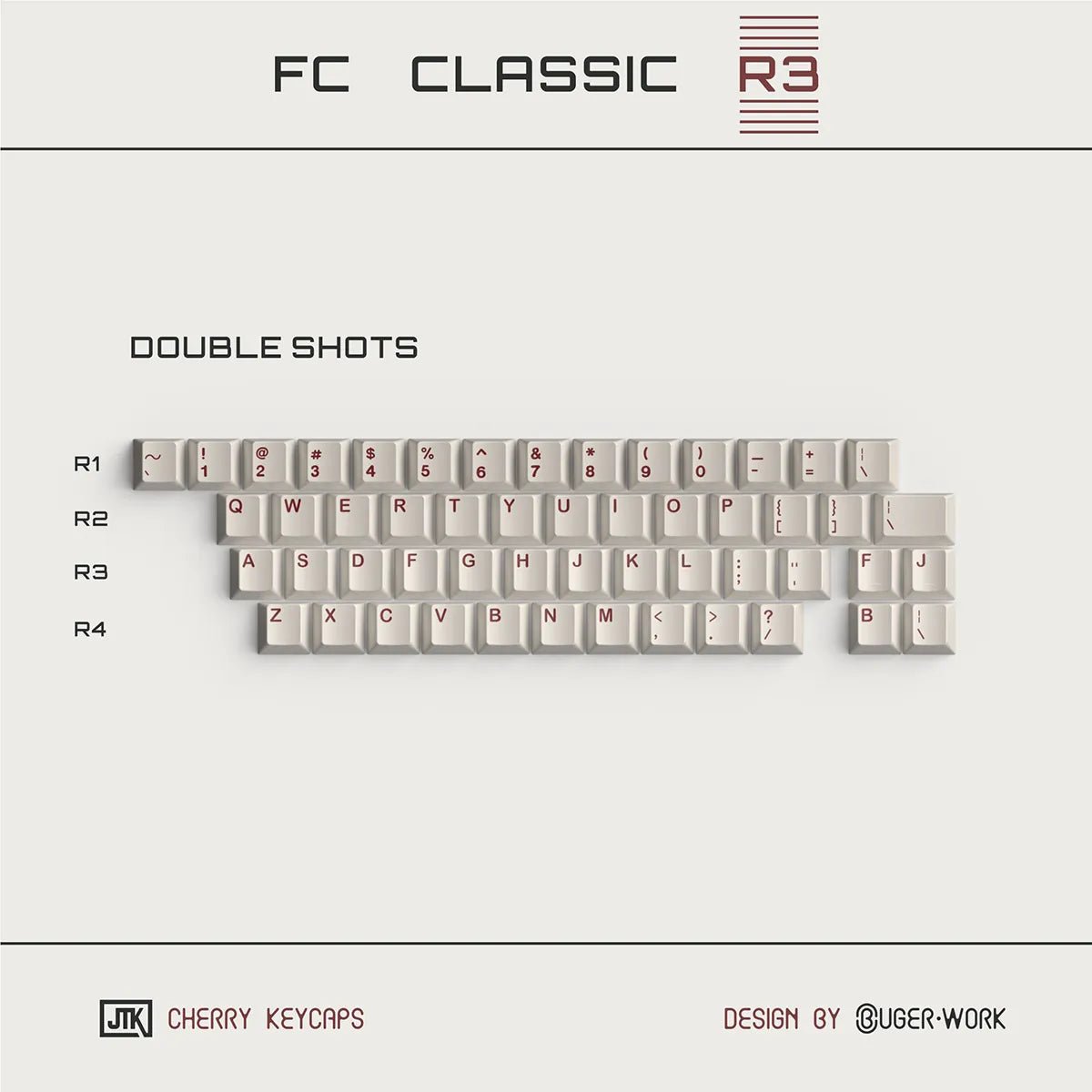 JTK Classic FC R3 Keycap Set