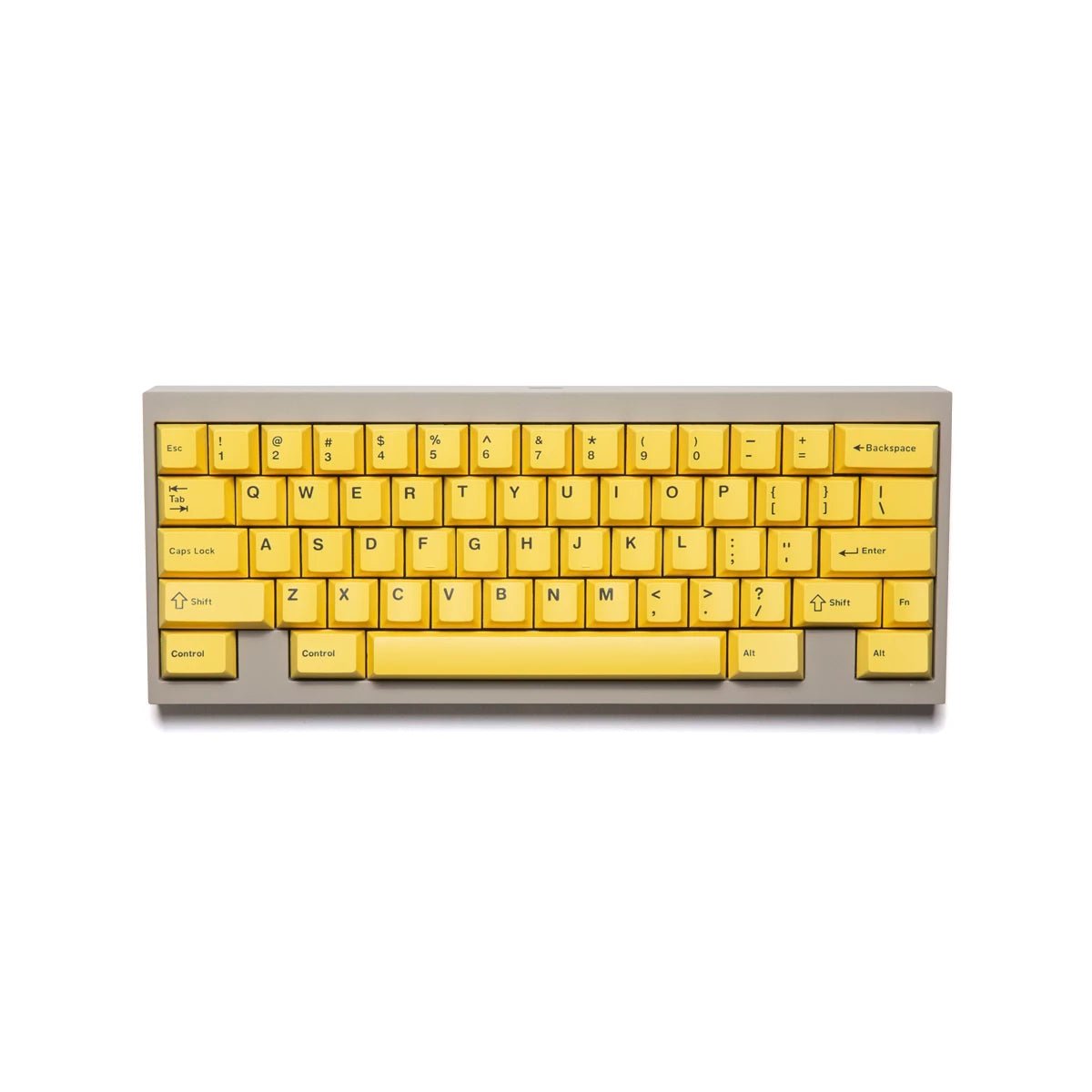 Wuque WS Basic Yellow Keycap Set Doubleshot PBT