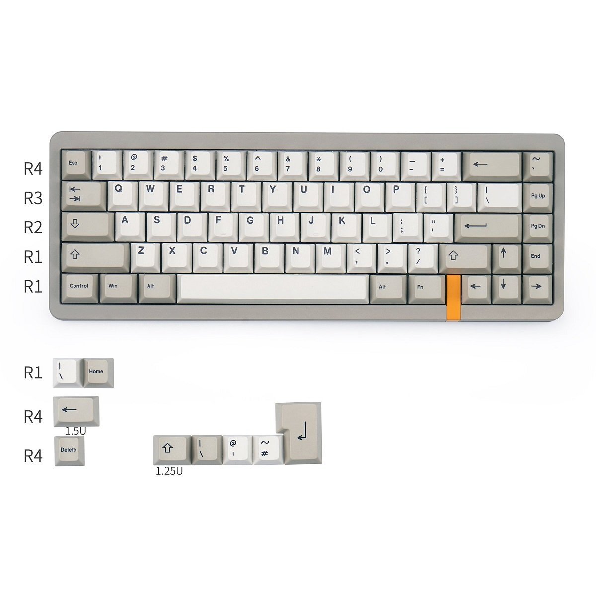 EnjoyPBT KBD67 Lite Keycap Set Dye-Sub PBT