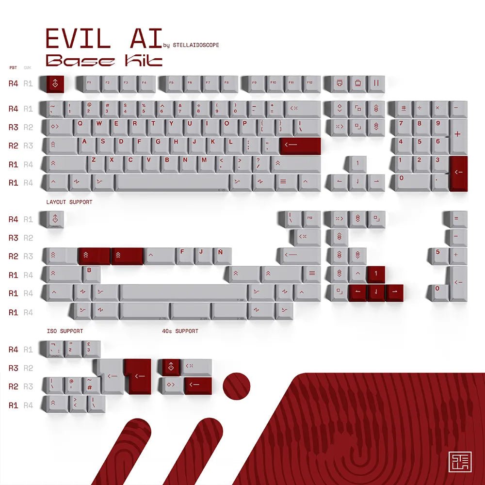 MW Evil AI Keycap Set Dye-Sub PBT