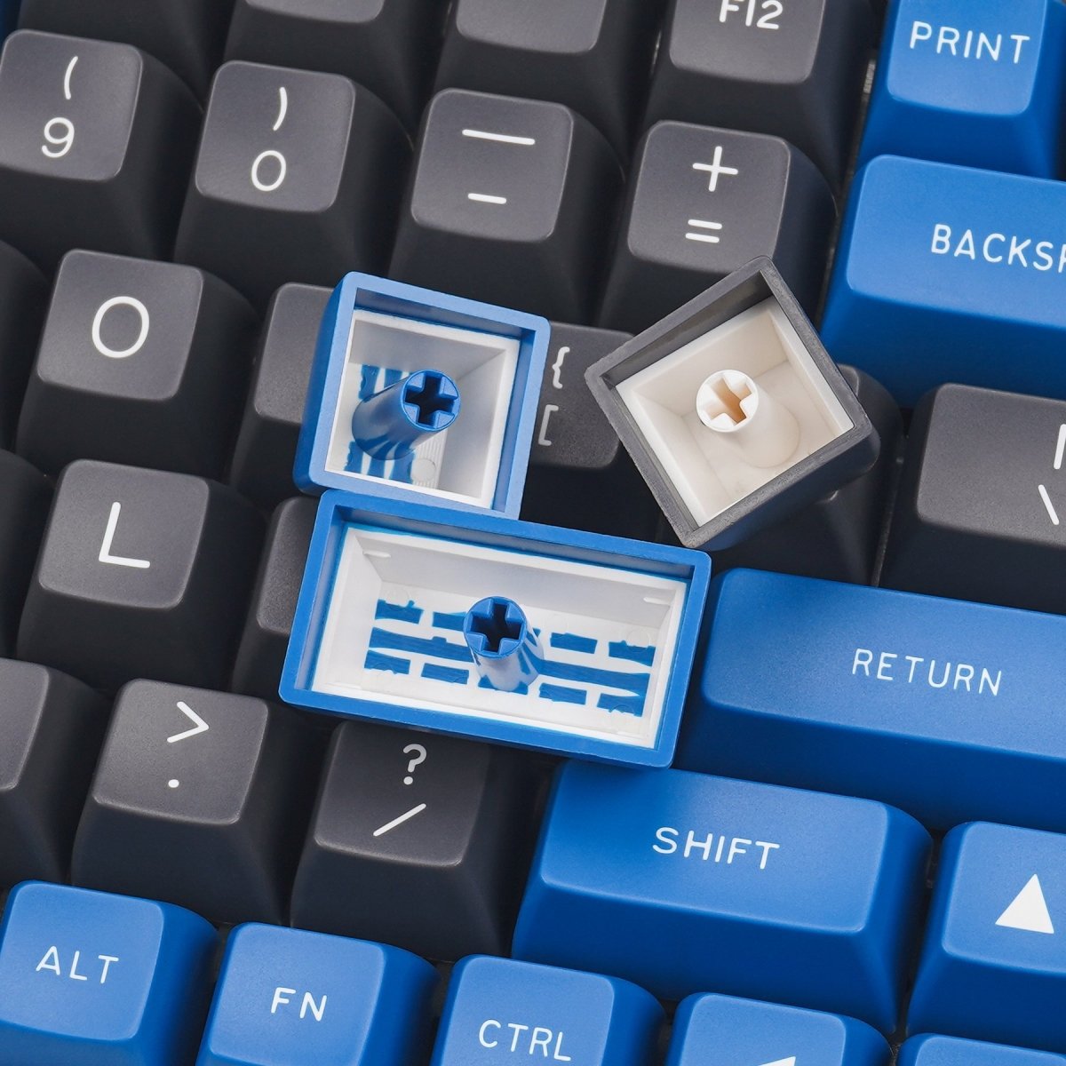 Maxkey SA Blue & Gray Keycap Set Doubleshot ABS