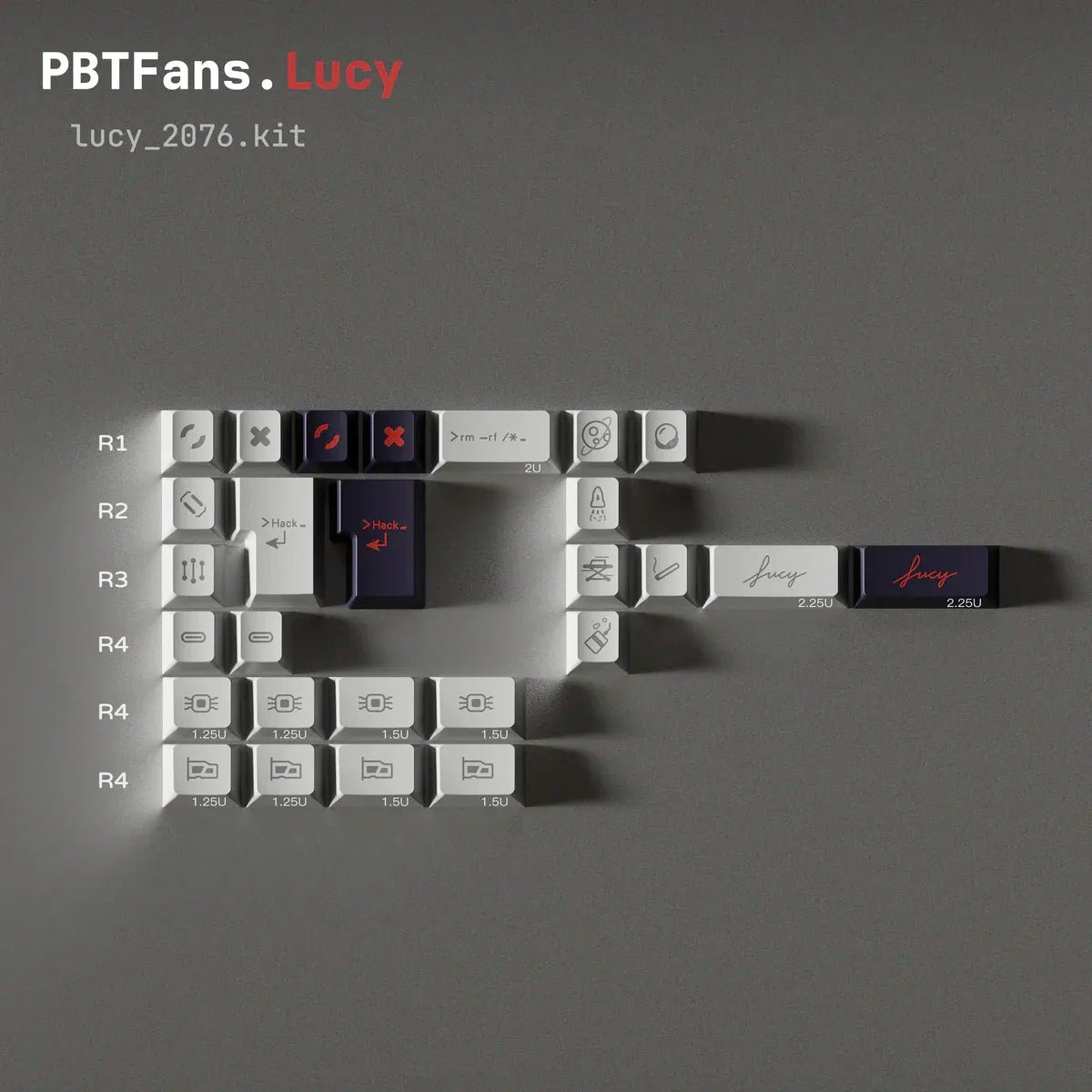 PBTfans Lucy Keycap Set