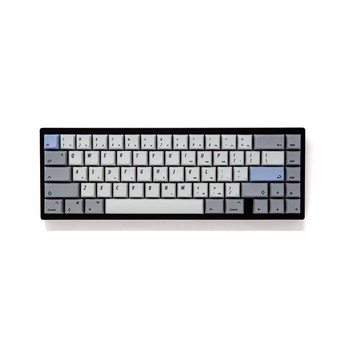 NP PBT Gray And Blue Keycap Set Dye-Sub PBT