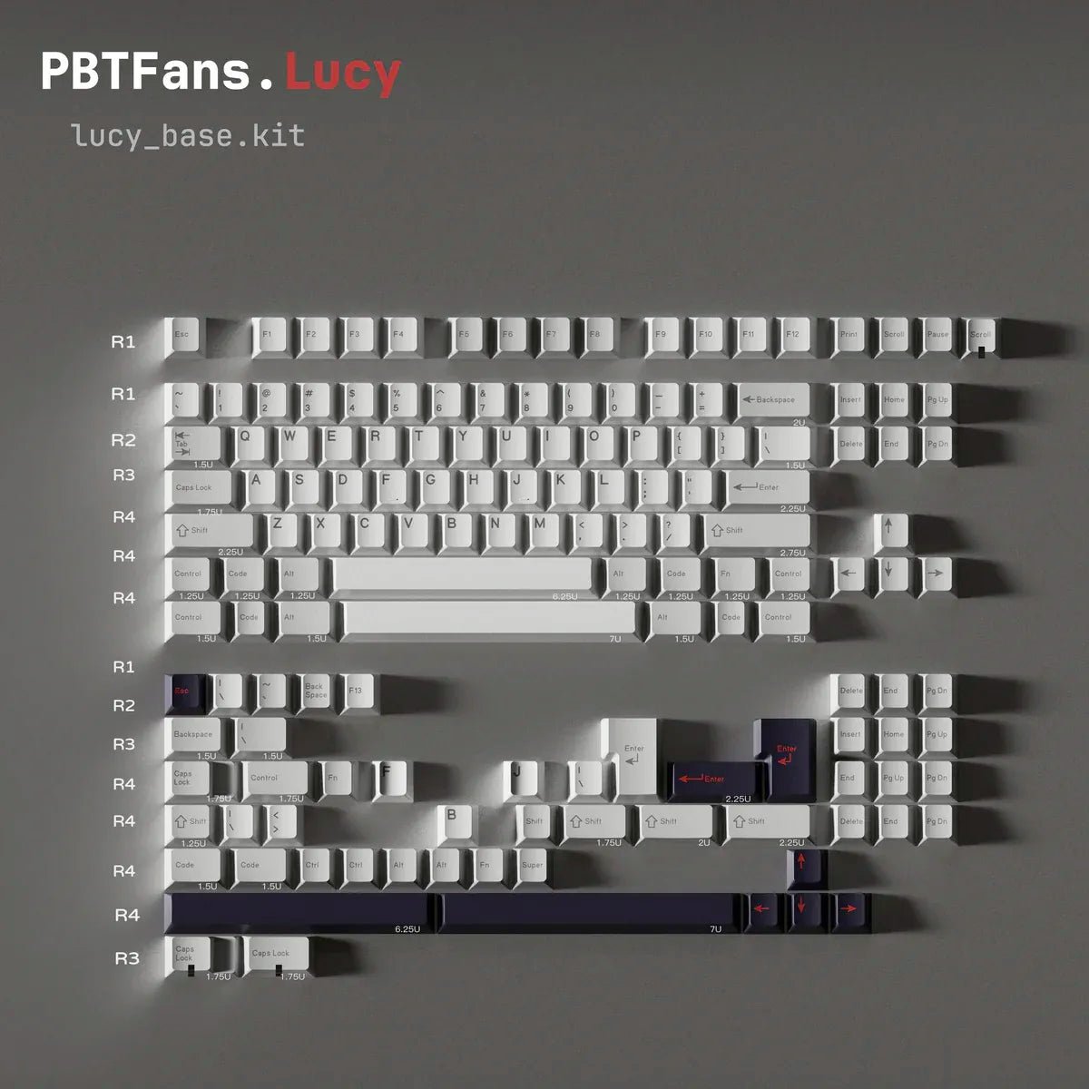 PBTfans Lucy Keycap Set