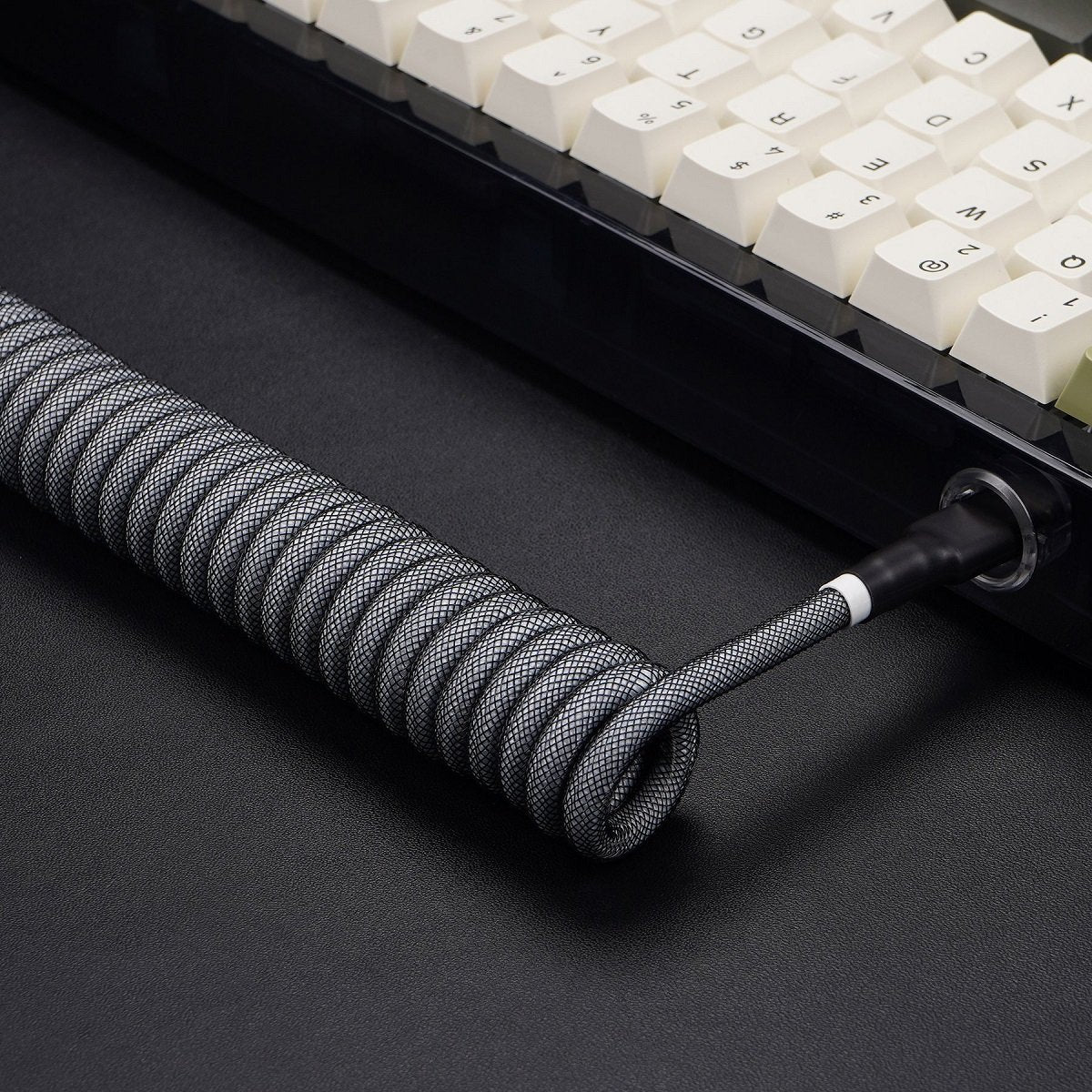 KBDfans Black Grey Handmade USB-C Cable